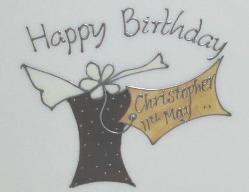 Personalised 60th Birthday Gift Plate: jSquare (Box)