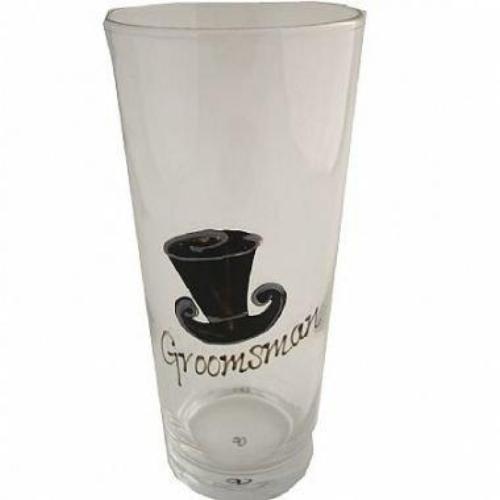 Groomsman Pint Glass (Top Hat)