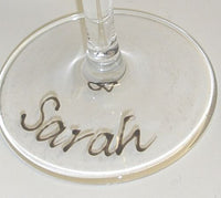 The Hen Gift Champagne Glass: (Blk/Red)