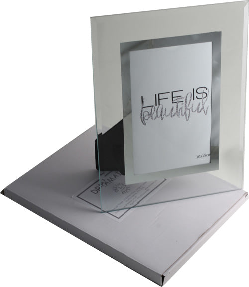 28th Wedding Anniversary Gift Photo: Frame Portrait (Blk/Sil)