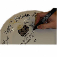 60th Birthday Gift Signature Plate: Square (Sweet Pea)