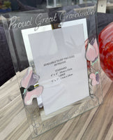 Personalised Proud Great Grandmother Frame: Portrait (Sweet Pea)