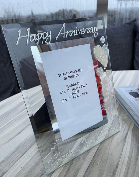 30th Wedding Anniversary Gift Photo: Frame Portrait (Flower)