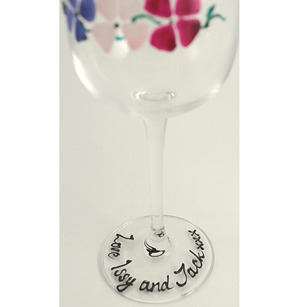 Mum Gift Fluted Champagne Glass: (Flowers)