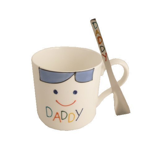 Daddy China Mug/Spoon Gift Set: (Brights)