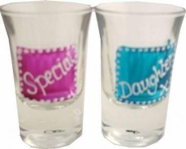 Special Daughter Gift Shot Glasses: (2 pk)