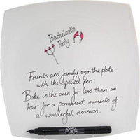 Bachelorette Gift Signed/ Sealed Square Plate:
