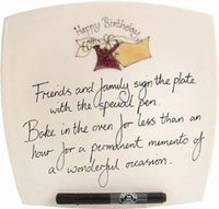 60th Birthday Gift Signature Plate: Square (Box)