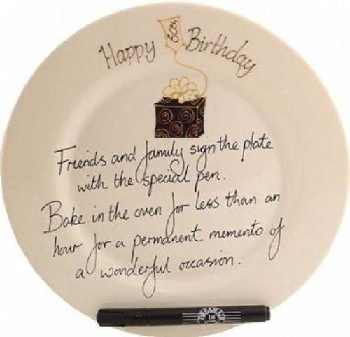 60th Birthday Gift Square Plate Box