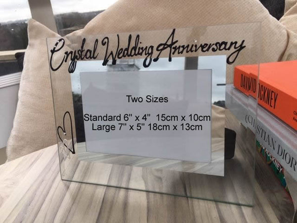 Crystal (15th) Wedding Anniversary Photo: Frame Landscape (Milestone)