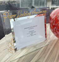 1st Paper Wedding Anniversary Photo: Frame Landscape (Milestone)