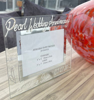 Pearl (30th) Wedding Anniversary Photo: Frame Landscape (Milestone)