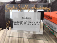 Sapphire (45th) Wedding Anniversary Photo: Frame Landscape (Milestone)