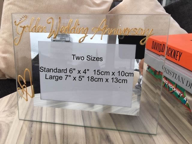 Golden (50th) Wedding Anniversary Photo: Frame Landscape (Milestone)