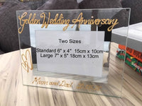 Golden (50th) Wedding Anniversary Photo: Frame Landscape (Milestone)