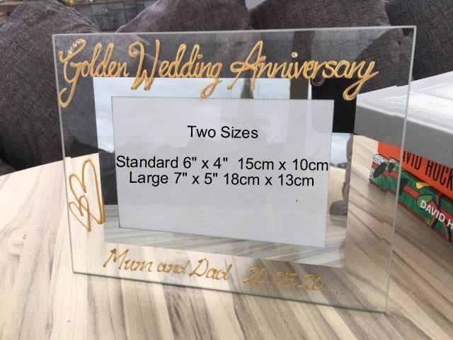 Golden (50th) Wedding Anniversary Photo: Frame Landscape (Milestone)