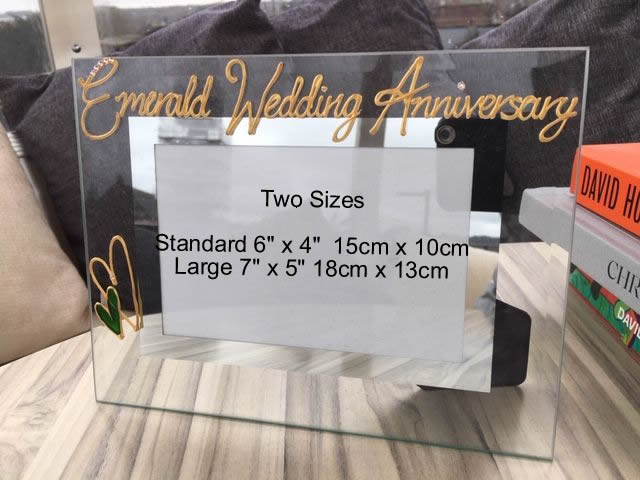 55th Wedding Anniversary Photo Frame Landscape