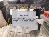 Emerald (55th) Wedding Anniversary Photo: Frame Landscape (Milestone)