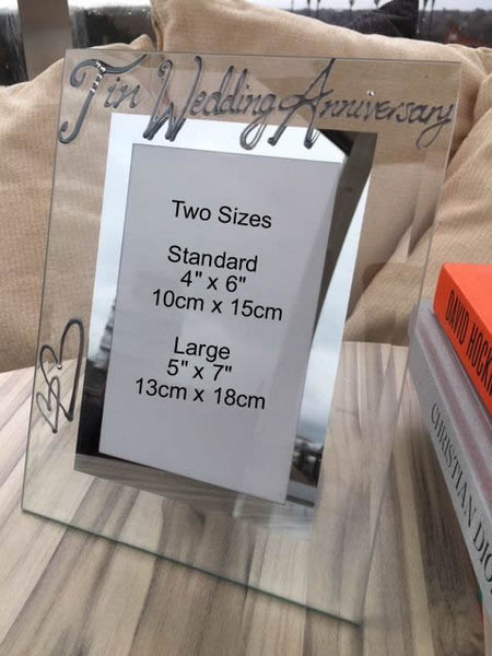 Tin (10th) Wedding Anniversary Gift : Photo Frame Port (Milestone)