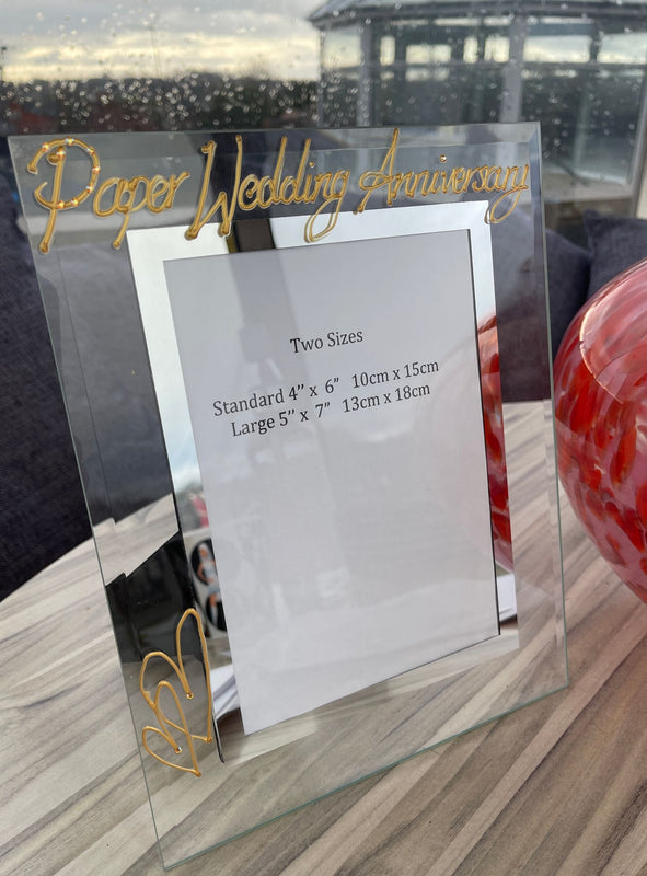 1st Wedding Anniversary Gift : Photo Frame Portrait (M/S)