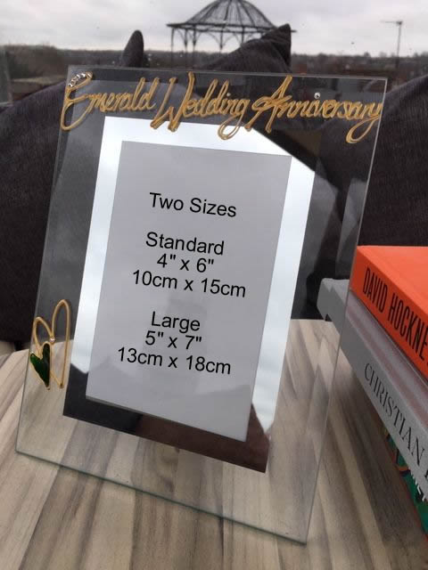 55th Wedding Anniversary Photo Frame Portrait