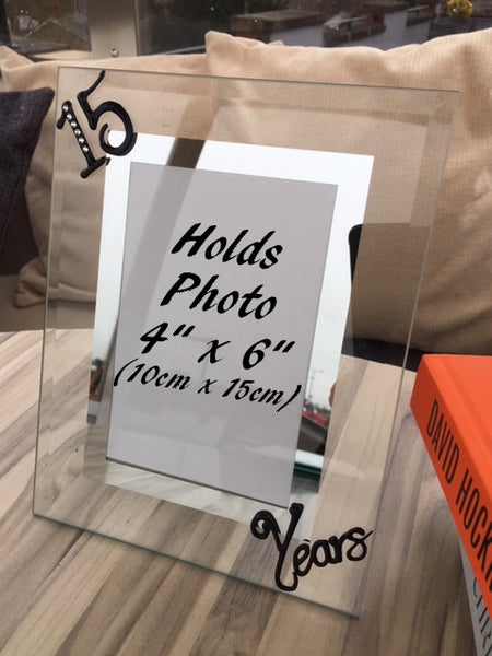 15 Years Wedding Anniversary Gift : Photo Frame Port (Crystalled)