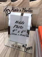 15 Years Wedding Anniversary Gift : Photo Frame Port (Crystalled)