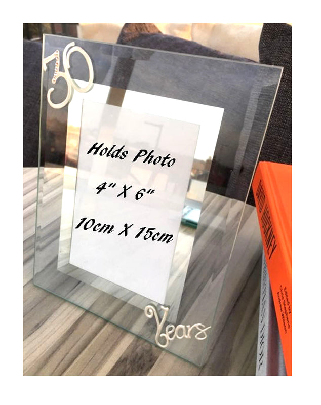 30 Years Wedding Anniversary Gift : Photo Frame Port (Crystalled)