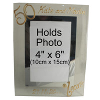50 Years Wedding Anniversary Gift : Photo Frame Port (Crystalled)
