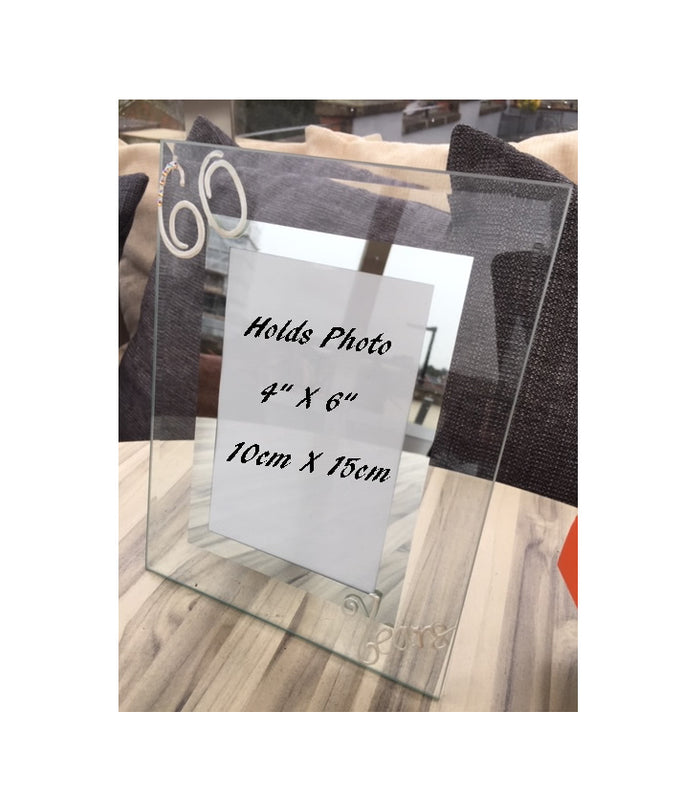 60 Years Wedding Anniversary Gift : Photo Frame Port (Crystalled)