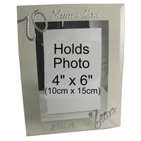 70 Years Wedding Anniversary Gift : Photo Frame Port (Crystalled)