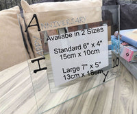 10th Wedding Anniversary Gift Photo: Frame Landscape (Blk/Sil)