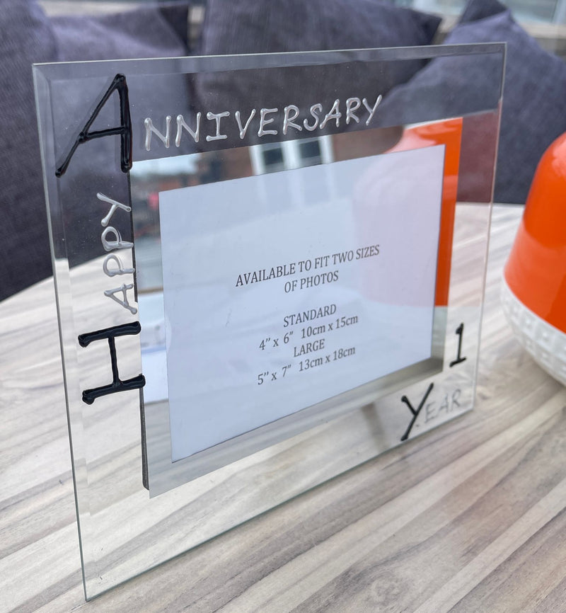 1st Anniversary Landscape Picture Frame B/S 6"x4" or 7"x5"