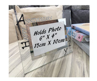 2nd Wedding Anniversary Gift Photo: Frame Landscape (Blk/Sil)