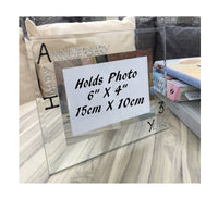 3rd Wedding Anniversary Gift Photo: Frame Landscape (Blk/Sil)