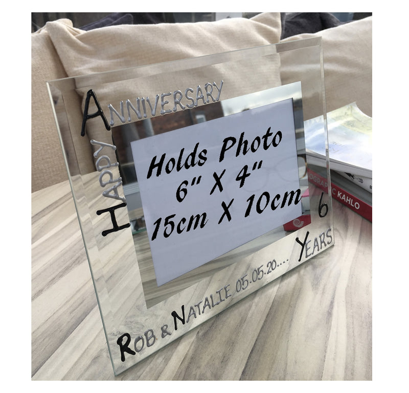 Personalised 6th Anniversary Picture frame Land B/S