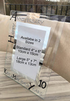 10th Wedding Anniversary Gift Photo: Frame Portrait (Blk/Sil)