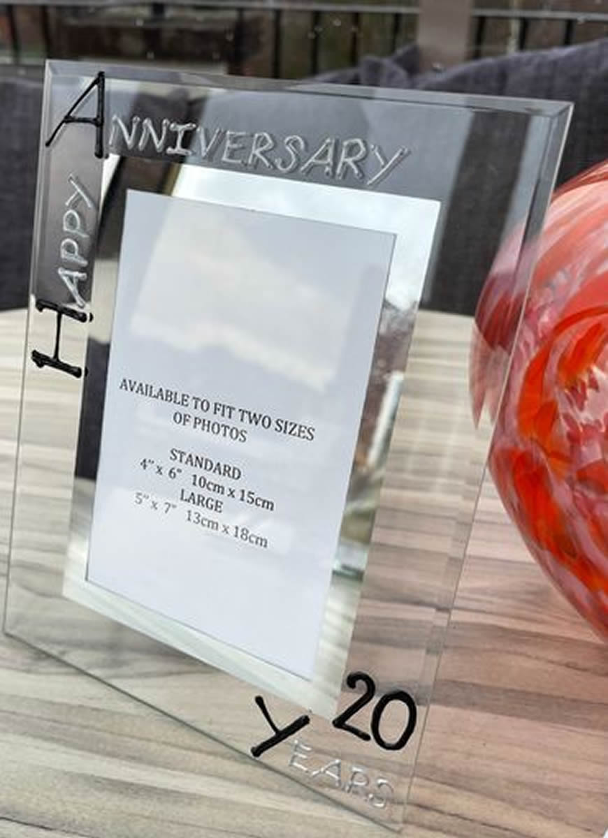 20th Anniversary Port Frame B/S   5"x7"  Port  Picture Frame