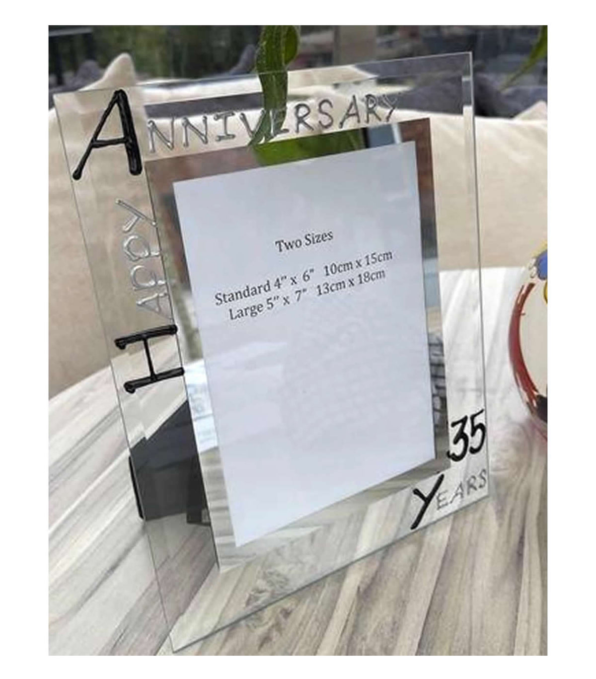 35th Anniversary Portrait Photo frame B/S 5"x7"