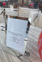 55th Wedding Anniversary Gift Photo Frame Portrait (Blk/Sil)