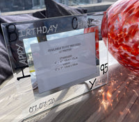 95th Birthday Gift Photo Frame: Landscape (Blk/Sil)