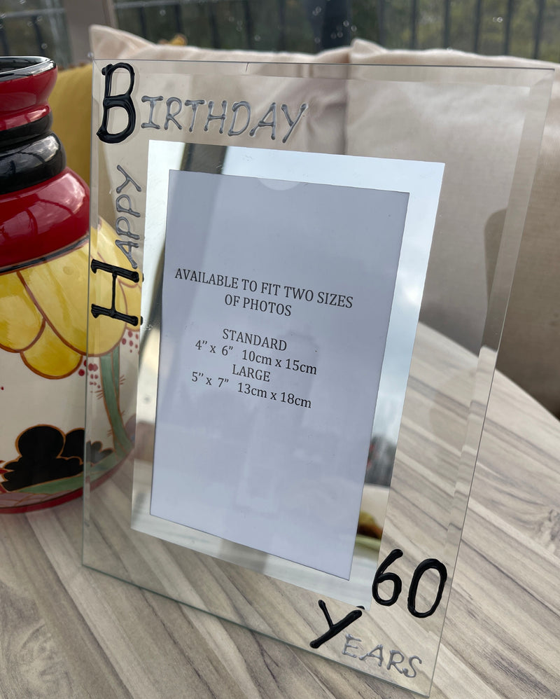 50th Birthday Picture frame Portrait comes in two sizes 4"x6" 5"x7"
