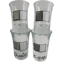 40th Birthday Gift Shot Glasses: (Set 4)