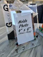 Great Grandad Gift Photo Frame: Portrait (Blk/Sil)