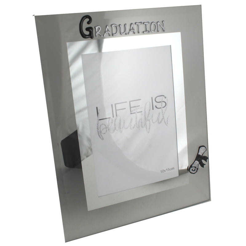 Graduation Design Gift Photo Frame: Portrait (Blk/Sil)