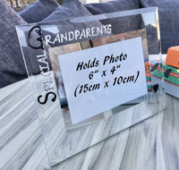 Special Grandparents Gift Photo Frame: Landscape (Blk/Sil)
