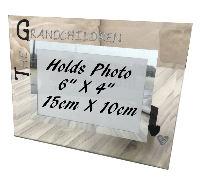 Special Grandparents Gift Photo Frame: Landscape (Blk/Sil)
