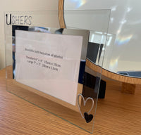 Ushers Gift Photo Frame Landscape (Black)