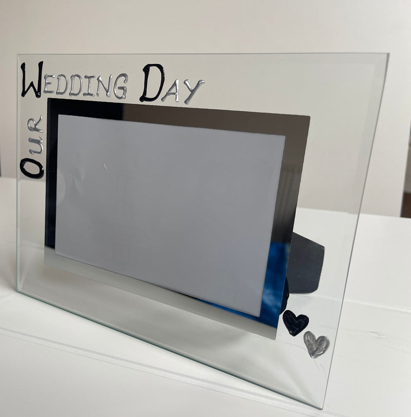 Our Wedding Day Land Photo Frame