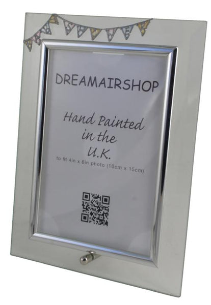 Baby Shower Gift Photo Frame: Portrait (Bunting)